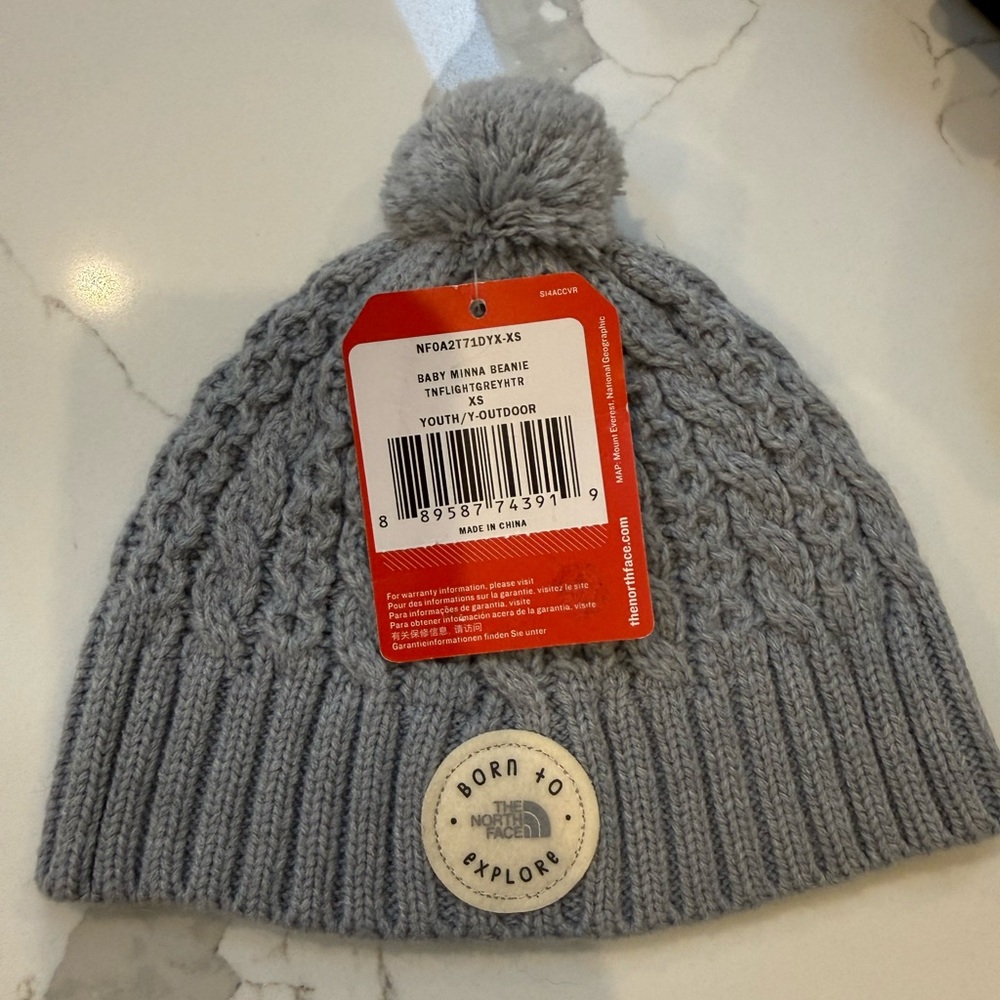 The North Face Knit Beanie with Pom-Pom